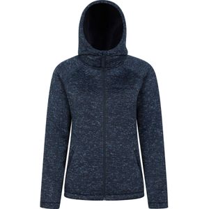 Mountain Warehouse Dames/Dames Nevis Bontgevoerde Full Zip Hoodie (Marine)