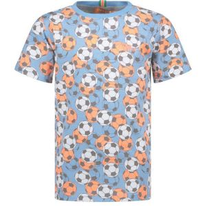 TYGO & Vito T-shirt Met All Over Print Lichtblauw/multi - Maat 2J / 92cm