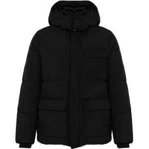 Pepe Jeans - Jobs - Jas - Zwart - Gewatteerd - Met Capuchon