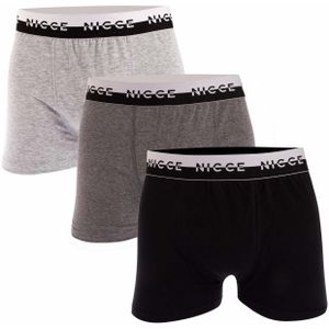 Nicce Heren Corgan Boxershorts (Set van 3) (Zwart/Grijs/Wit)