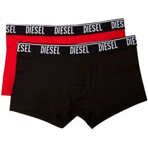 Diesel Heren Umbx-Shawn Boxershorts (Set van 2) (Rood, Zwart)
