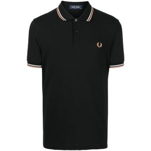 Fred Perry - Poloshirt - Wit - Met Dubbele Getipte Kraag
