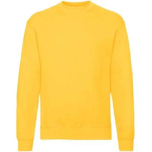 Fruit of the Loom Unisex Sweatshirt met Klassieke Schouder (Zonnebloem Geel)