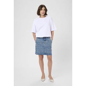 Denim rok CUalys Casual fit light blue