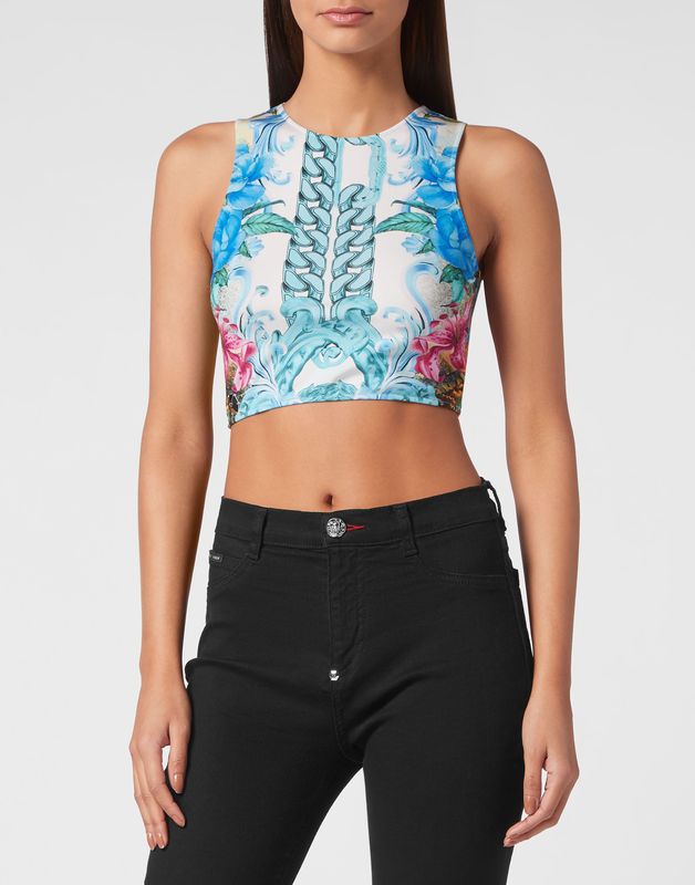 Philipp Plein - Hawaii Top - Veelkleurig - Dames - Mouwloos