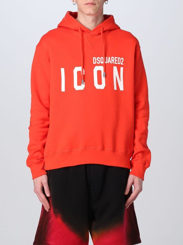 ICON - Hoodie - Rood - Katoen - Lange Mouwen