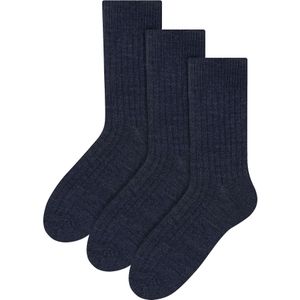 Steven - 3 Paar Heren Alpaca Wol Sokken | Winter Dikke Warm Wandelen Boot Sokken - Grijs