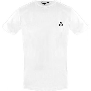 Philipp Plein Skull And Crossbones Chest Logo White Underwear T-Shirt