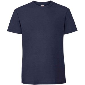 Fruit Of The Loom Heren Ringgesponnen Premium T-Shirt (Marine)