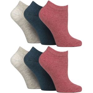6-Pack Diabetische Trainer Sokken voor Vrouwen | Extra Brede Enkelsokken