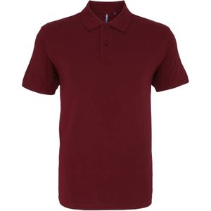 Asquith & Fox Heren Poloshirt met korte mouwen (Bourgondië)