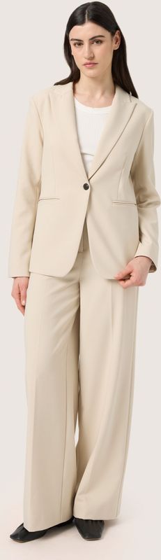 Soaked in Luxury, Dames, Broeken, Beige, Maat: L