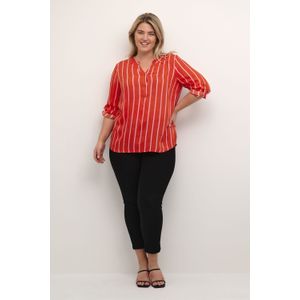 Blouse met lange mouwen Regular fit Fiery Red/Pink Frosting Stripe red