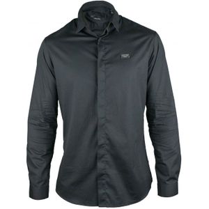 Philipp Plein Diamond Cut LS Iconisch overhemd Zwart