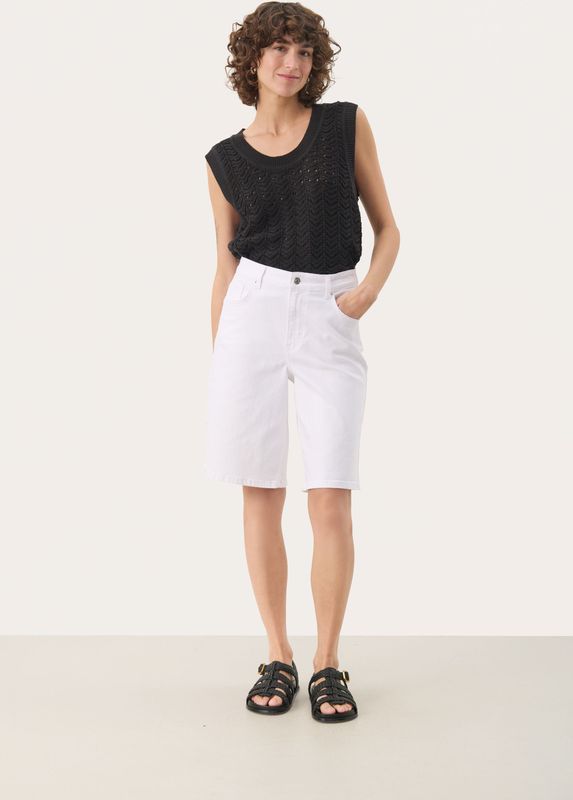 Jeans - Effen - Denim - Knielengte - Loosefit - Mid Waist