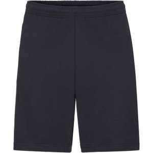 Fruit Of The Loom Heren lichtgewicht Casual Fleece Kortebroek (240 GSM) (Donker Marine)