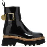 Chloé - Enkellaarzen - Zwart - Leer