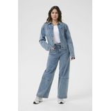 Denim blouse Tight fit Washed Blue denim