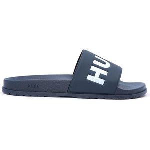 HUGO - Match - Badslippers - Blauw en Wit