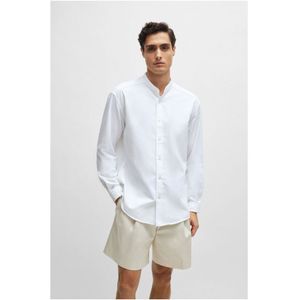 Kraagloze blouse heren new arrivals