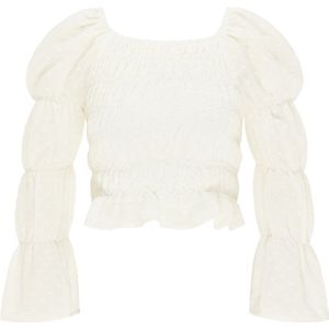 Mymo - Overhemd - Wit - Lange Mouwen