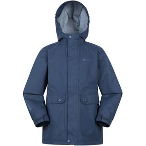 Mountain Warehouse Kinders/Kids Kust Jersey Gevoerd Waterdicht Jasje (Marine)