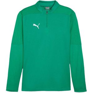 Puma Heren TeamFinal Quarter Zip Trainingsshirt (Groen)