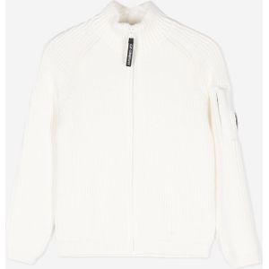 C.P. Company Cardigan - Gebreid - Gaas White - C.P. Company - 8 jaar (128) - Cardigan