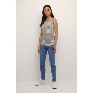 Jersey top Tight fit Chalk/Black stripe white black