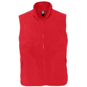 SOLS Volwassen uniseks fleece vest van Noorwegen (Rood)