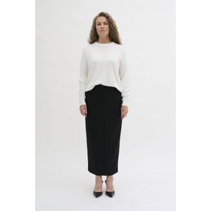 Leren rok Pencil shape black