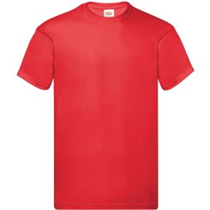 Fruit of the Loom Heren Origineel T-Shirt (Rood)