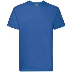 Fruit of the Loom Unisex Super Premium Heather T-shirt voor volwassenen (Koningsblauw)