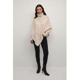 Cream - Coltrui Poncho - Beige - Haver Melange
