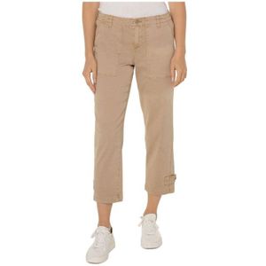 Utility Crop Cargo Cinched Leg Biscuit Tan Jeans - Maat 30 (Taille)