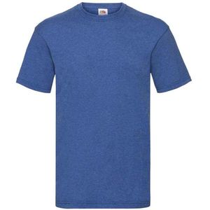 Fruit of the Loom Heren Valueweight T-Shirt (Retro Heather Royal)