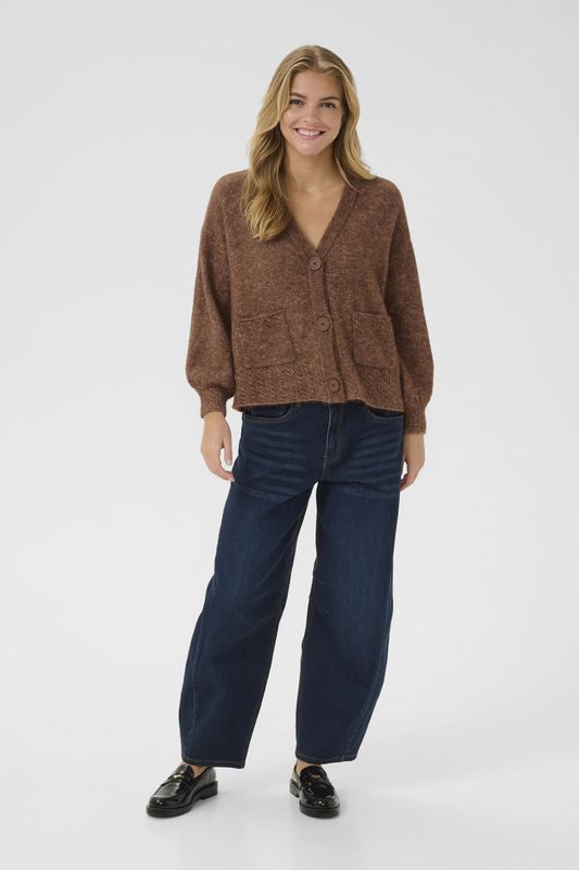 Cream, Dames, Truien, Bruin, Maat: M