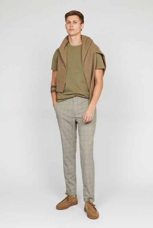 Matinique - Chino 'Liam' - Cappuccino/Zwart - Chino Broeken