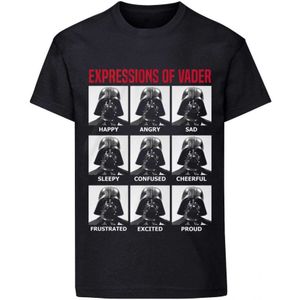 Star Wars Unisex Volwassen Uitdrukkingen van Vader T-shirt (Zwart)