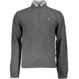 Napapijri - Casual Half-Zip Sweater - Grijs - Heren
