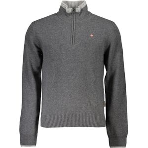 Napapijri - Casual Half-Zip Sweater - Grijs - Heren
