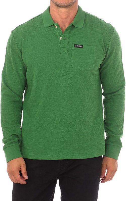 Napapijri - Poloshirt - Groen - Katoen