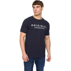 Crosshatch Heren Chantlars T-Shirt (Marine)