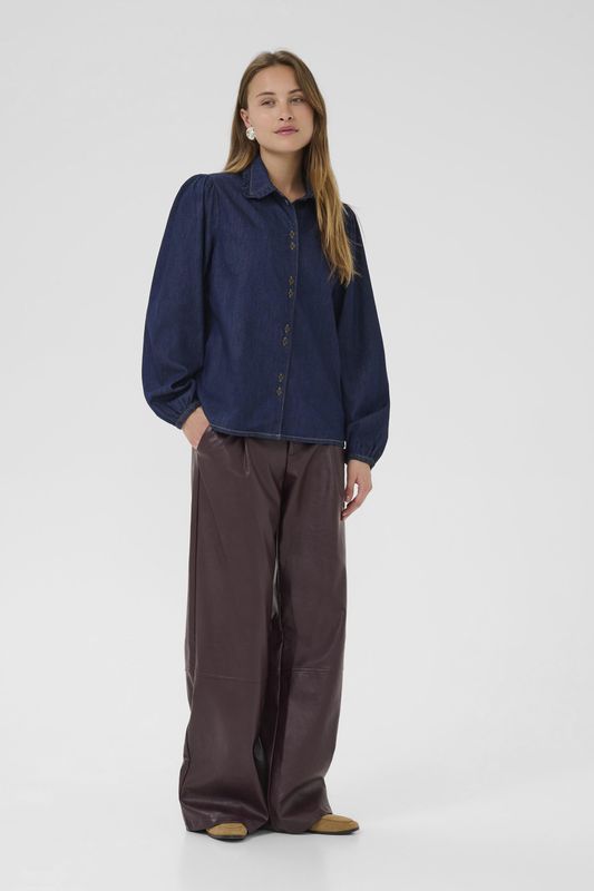 CUhilka - Overhemd - Blauw - Lang Mouwen - Relaxed Fit