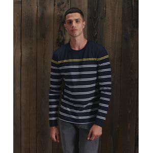 Superdry Breton Top Van Biologisch Katoen Met Lange Mouwen - Heren - Maat XS