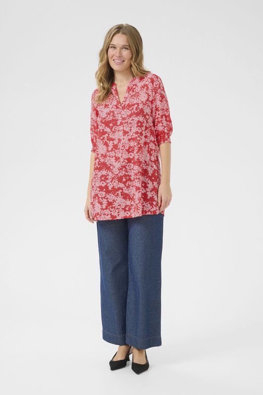 Kaffe - Tuniek 'BPliah' - Rosa / Knalrood - Tuniek