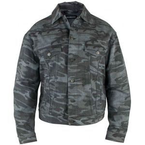 Balenciaga - Spijkerjasje - Grijs - Camouflageprint - Katoen