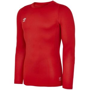 Umbro Heren Core Base Layer Top met lange mouwen (Vermiljoen)