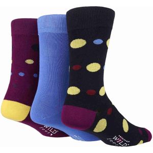 3-Pack Heren Kleurvolle Moderne Patroon Bamboe Versterkte Sokken