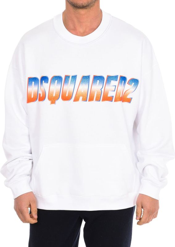 Dsquared2 - Sweatshirt - Wit - Met Lange Mouwen en Logoprint